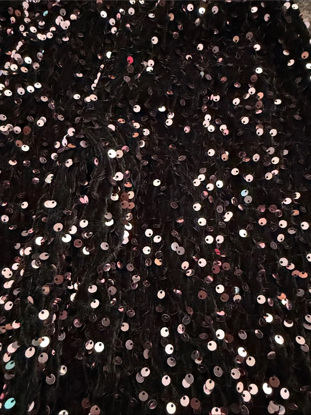 btween Black Two-Piece Sequin with Pink Sequins